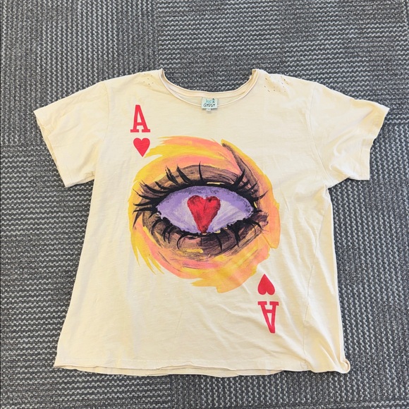 Jaded Gypsy Rare Moon Dance Ace of Hearts Tee L/XL - Picture 2 of 7